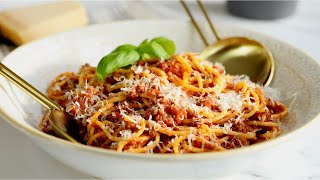 Traditional Spaghetti Bolognese Classic Italian Sauce [upl. by Plerre]