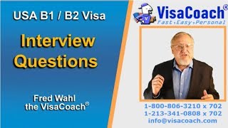 USA B1 B2 Visitor Visa Interview Questions and Answers b214 [upl. by Clemmy]