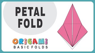 Learn Origami  Basic Origami Folds  Petal Fold [upl. by Anelaf]