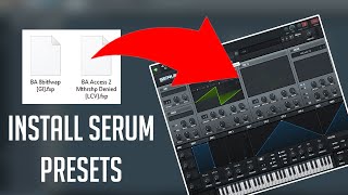 How to install Serum Presets in LESS than 1 minute [upl. by Ellehcyar]