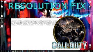 Call of Duty 1 How set resolution 169  1080P  1440P  2160P  TUTORIAL [upl. by Basilio]